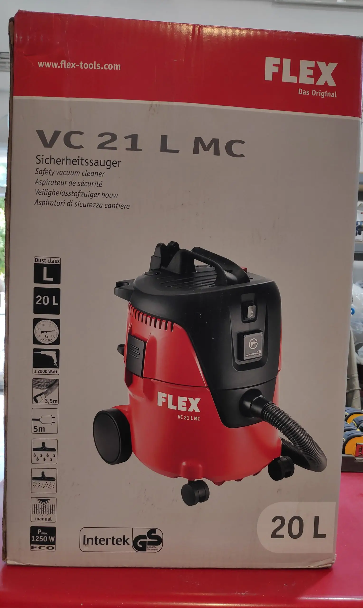 שואב אבק רטוב יבש 20 ליטר FLEX