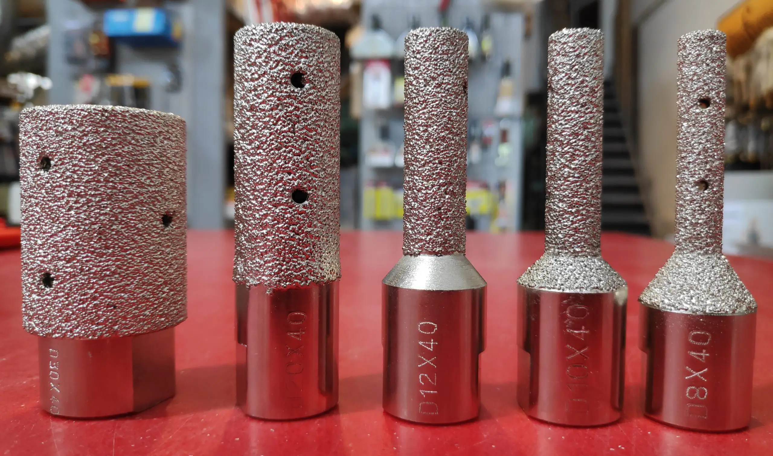 כרסומי אצבע בלו עם הברגה M14