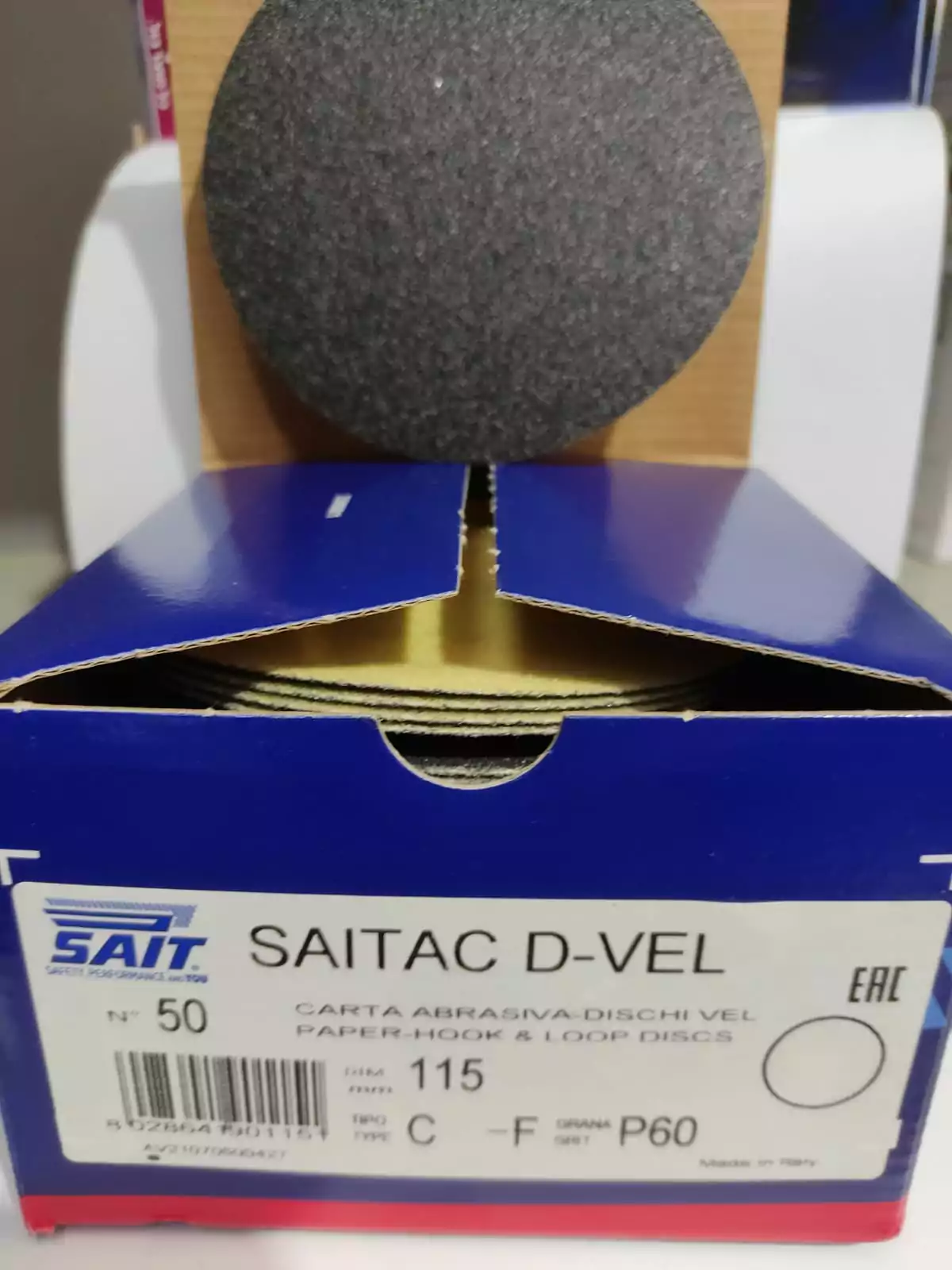 דיסקיות SAIT ולקרו נצמדות לליטוש אבן ושיש "4.5 50 יח'